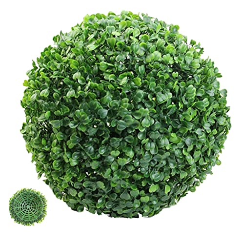 TOYANDONA Künstliche Topiary Kugel Grün Dekorativer Hängegrasball Aus Kunststoff Für Innen Außen Wedding Business Fensterdeko Nachhaltig Formstabil von TOYANDONA