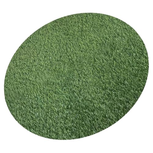TOYANDONA Kunstrasenmatte Rund für Tischdekoration Künstliches Gras für Esstische Buffets und Garten Durchmesser Vielseitige Verwendung als Tischset oder Schachtabdeckung von TOYANDONA