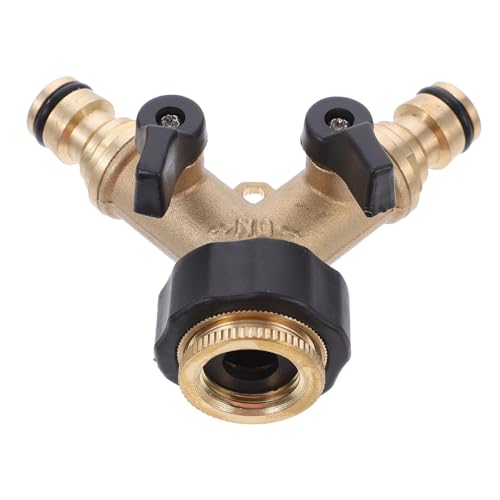 TOYANDONA Kupfer Wasserhahn Adapter mit Wege Verteiler Rostfrei Dicht Langlebig Waschmaschinen Anschluss Zubehör für Gartenbewässerung Autowäsche und Flexible Wasseraufteilung TOYANDONA Kupfer Wasserhahn Adapter mit Wege Verteiler Rostfrei Dicht Langlebig Waschmaschinen Anschluss Zubehör für Gartenbewässerung Autowäsche und Flexible Wasseraufteilung von TOYANDONA