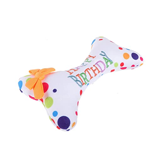 TOYANDONA Kuscheliges Hunde Knochen für Welpen Geburtstagsgeschenk Plüschkissen Interaktives Quietschspielzeug Geeignet für Kleine und Mittelgroße Hunde Langlebig und Elastisch TOYANDONA Kuscheliges Hunde Knochen für Welpen Geburtstagsgeschenk Plüschkissen Interaktives Quietschspielzeug Geeignet für Kleine und Mittelgroße Hunde Langlebig und Elastisch von TOYANDONA