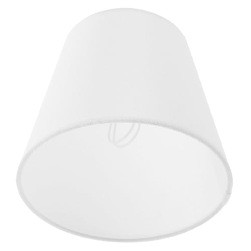 TOYANDONA Lampenschirm Ersatz Tischlampe Weißer Leinenstoff Vielseitiger Lampenschirm für Steh Wandleuchten Leicht zu Montieren Dekorativ für Schlafzimmer und Wohnzimmer von TOYANDONA