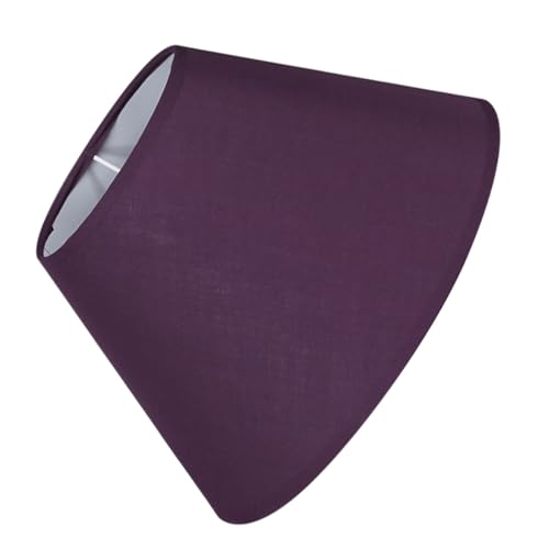 TOYANDONA Lampenschirm Tischlampe Stoff Klein Purpurfarbener Lampenschirm Fassung Innenbeleuchtung Moderner Minimalistischer Stil von TOYANDONA