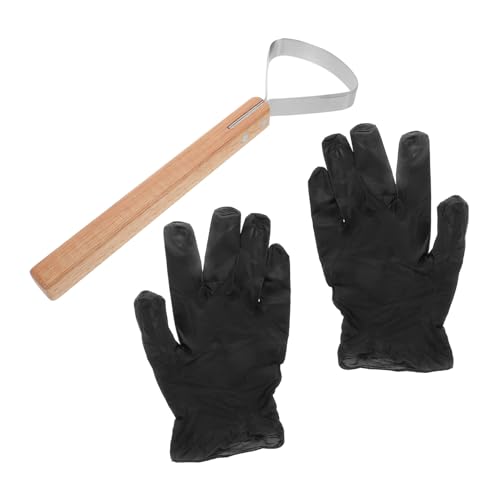 TOYANDONA Leder-fleischschaber Mit Langem Griff Für Lederhandwerk DIY-projekte Lederarbeitswerkzeug Entfleischungswerkzeuge Lederspaltwerkzeug Lederhandwerkswerkzeug von TOYANDONA