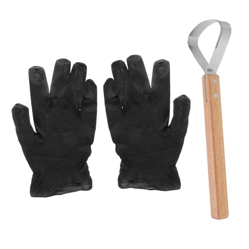 TOYANDONA Lederschaber Aus Edelstahl Für Lederbearbeitung Schneidschaber Mit Ergonomischem Griff Für Heimwerker Und Lederherstellung Vielseitiges Polierwerkzeug von TOYANDONA