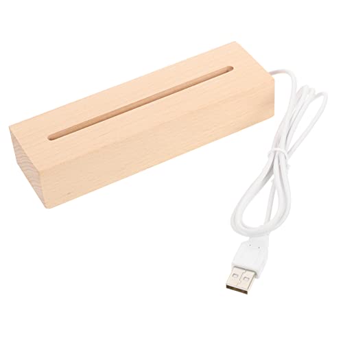 TOYANDONA Leichte Basis Usb-lampenständer Schwarze Teelichter Led-lichtbasis Tischlampe Lampe Geführt Led-leuchten-display-basis Led-licht Lampensockel Nachts 3d Holz Ausstellungsstand von TOYANDONA