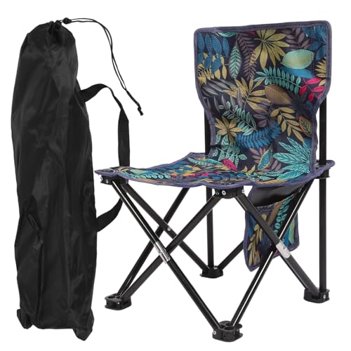 TOYANDONA Leichter Faltbarer Campingstuhl Tragbarer Klappstuhl für Angeln Outdoor Reisen Kompakter Gartenstuhl mit Armlehnen Strapazierfähig und Vielseitig von TOYANDONA