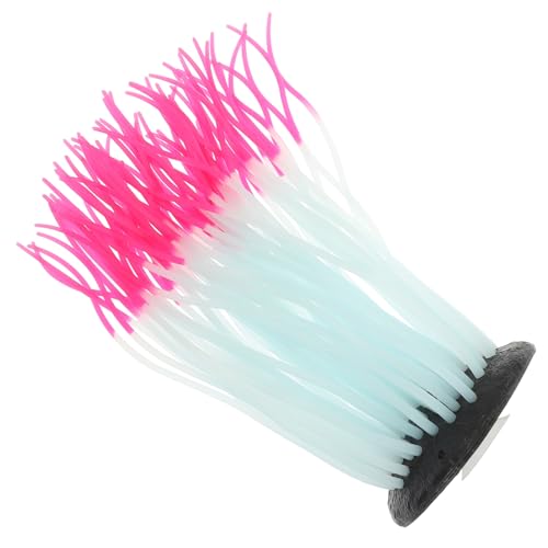 TOYANDONA Leuchtende Flexible Seeanemone Aquarium Dekoration Große Pinke Nachtlicht Deko für Fischbecken Umweltfreundlich Sicher Natürliche Optik TOYANDONA Leuchtende Flexible Seeanemone Aquarium Dekoration Große Pinke Nachtlicht Deko für Fischbecken Umweltfreundlich Sicher Natürliche Optik von TOYANDONA