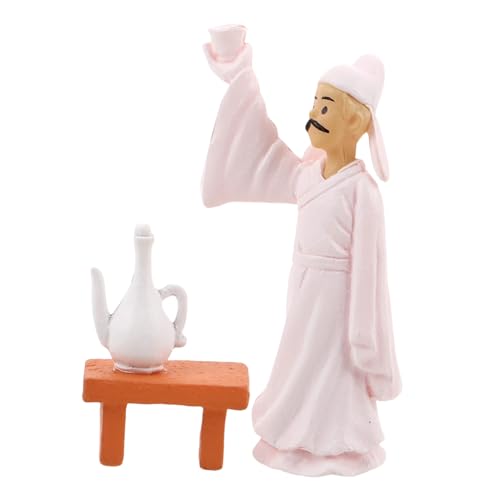 TOYANDONA Li Miniaturfigur mit Tisch Chinesische Skulptur für Puppenhaus Möbel Miniatur Beistelltisch Dekoratives Ornament für Schreibtisch Wohnzimmer Chinoiserie Bonsai TOYANDONA Li Miniaturfigur mit Tisch Chinesische Skulptur für Puppenhaus Möbel Miniatur Beistelltisch Dekoratives Ornament für Schreibtisch Wohnzimmer Chinoiserie Bonsai von TOYANDONA