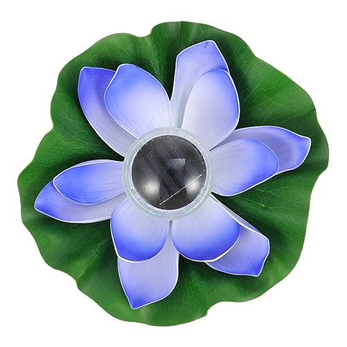 TOYANDONA Lotusförmige Solarleuchte für Garten und Teich Meditative Beleuchtung Wasserfeste PC Materialien Dekorative Außenlampe von TOYANDONA
