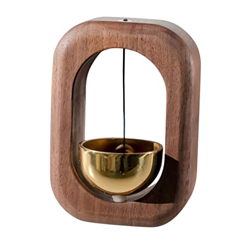 TOYANDONA Magnetische Türklingel Glocke Haustürdekoration Wind Chime Ornament Hängend Klingeln Für Dekorativ Türöffnungsgong Eingangstürklingel Türklingel Aus Holz Nussbaum von TOYANDONA
