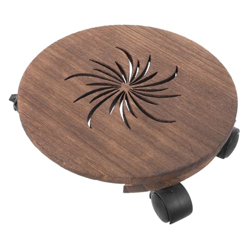 TOYANDONA Massiver Runder Pflanzentopfständer aus mit Bremse und Wasserablauf Mobiler Pflanzenroller für Garten Terrasse und Innenbereich Stabiler Blumentopfhalter mit Praktischem TOYANDONA Massiver Runder Pflanzentopfständer aus mit Bremse und Wasserablauf Mobiler Pflanzenroller für Garten Terrasse und Innenbereich Stabiler Blumentopfhalter mit Praktischem von TOYANDONA