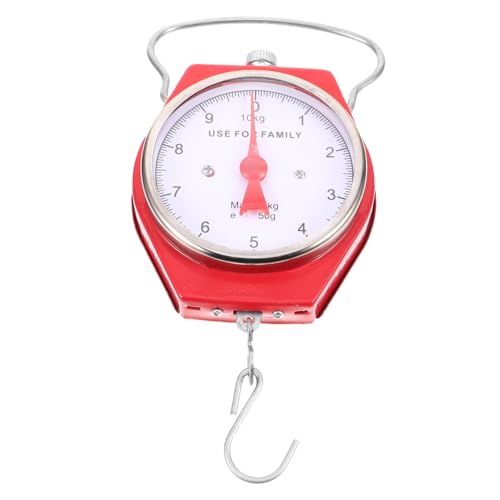 TOYANDONA Mechanische Hängende Federwaage mit Haken Tragbare Handwaage aus Metall Hohe Präzision Langlebig und Einfach Ablesbar für Angeln Kochen und Reisen von TOYANDONA