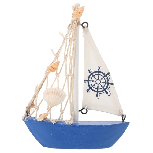 TOYANDONA Mediterranes Segelboot Modell Deko für Wohnzimmer Büro Schlafzimmer Tisch Ornamente von TOYANDONA