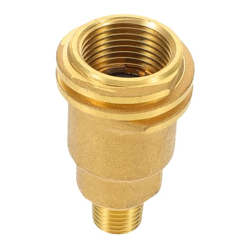 TOYANDONA Messing Gasflaschen Adapter mit Druckanzeige Abnehmbarer Gasregler Konverter für BBQ Camping und Heizstrahler Universeller Gaszylinder Anschluss für Sichere Gasüberwachung von TOYANDONA