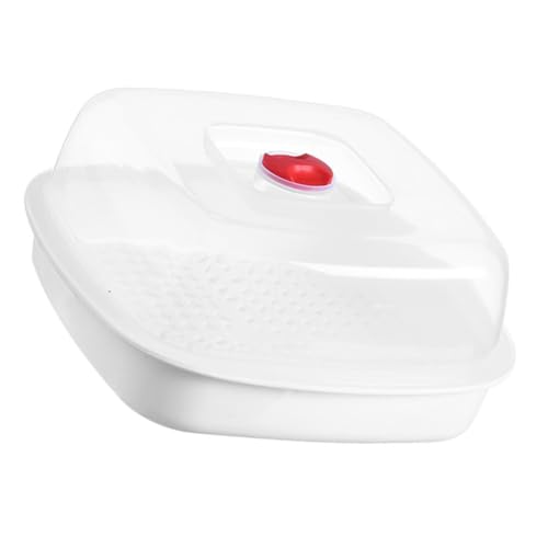 TOYANDONA Mikrowellen Dampfgarer Einlagig Praktische Dampfplatte mit Griff Hitzebeständig für Gemüse Fisch Dampfgarer Mikrowellengeschirr Küchenhelfer für Zuhause TOYANDONA Mikrowellen Dampfgarer Einlagig Praktische Dampfplatte mit Griff Hitzebeständig für Gemüse Fisch Dampfgarer Mikrowellengeschirr Küchenhelfer für Zuhause von TOYANDONA