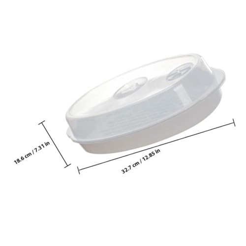 TOYANDONA Mikrowellen dampfgarer für Fisch mit Deckel Feuchtigkeitsarretierend Schnelles Wärmeleitmaterial Multifunktionaler Küchenhelfer für Schonendes Dampfgaren Geeignet für TOYANDONA Mikrowellen dampfgarer für Fisch mit Deckel Feuchtigkeitsarretierend Schnelles Wärmeleitmaterial Multifunktionaler Küchenhelfer für Schonendes Dampfgaren Geeignet für von TOYANDONA