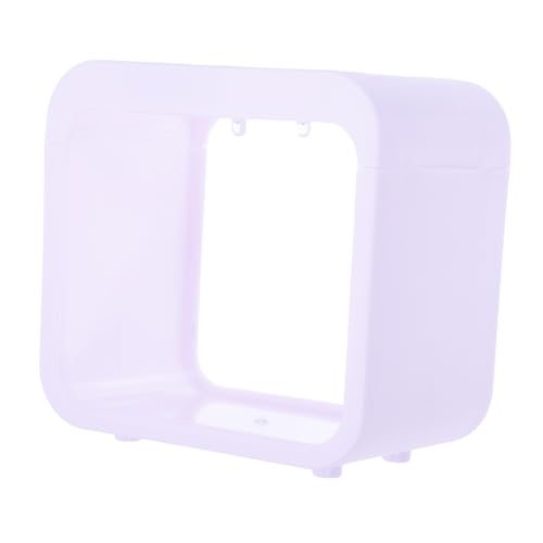 TOYANDONA Mini Aquarium mit LED Beleuchtung Transparentes Fischtank für Betta Guppy und Quallen Kompakte Desktop Dekoration für Home Office und Wohnzimmer zu Bedienen von TOYANDONA
