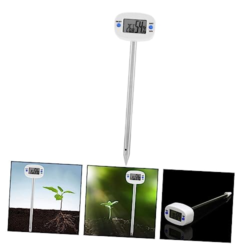TOYANDONA Mini Bodenfeuchtemessgerät mit Temperatur und Hygrometerfunktion für Pflanzenzüchter und Gartenliebhaber Einfach zu Bedienen ohne Batterien von TOYANDONA