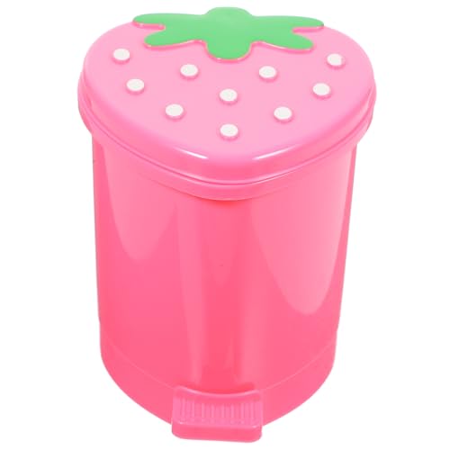 TOYANDONA Mini Desktop Mülleimer Erdbeere Kompakter Papierkorb mit Deckel für Schreibtisch Büro Küche Praktischer Abfallbehälter für Krümel und Müll Niedlich und Platzsparend TOYANDONA Mini Desktop Mülleimer Erdbeere Kompakter Papierkorb mit Deckel für Schreibtisch Büro Küche Praktischer Abfallbehälter für Krümel und Müll Niedlich und Platzsparend von TOYANDONA