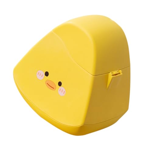 TOYANDONA Mini Desktop Mülleimer aus Robustem PP Material mit Deckel Kompakter Kleiner Abfalleimer für Büro Schlafzimmer Küche und Auto Niedliches Tierdesign für Dekorativen Schreibtisch von TOYANDONA