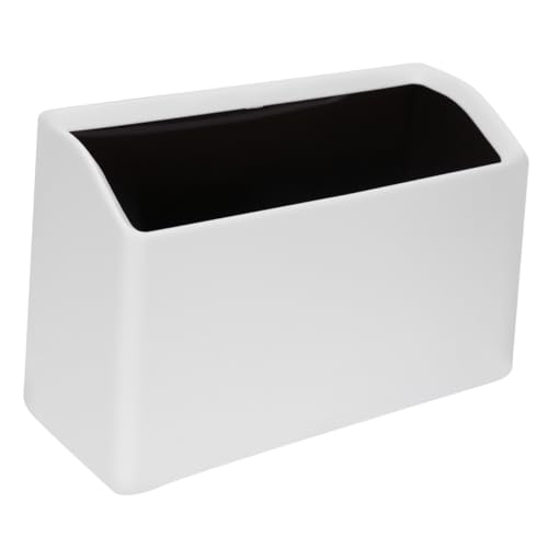 TOYANDONA Mini Mülleimer Kunststoff Desktop Müllbehälter Weiß Geruchsisoliert Multifunktional für Büro Zuhause Auto TOYANDONA Mini Mülleimer Kunststoff Desktop Müllbehälter Weiß Geruchsisoliert Multifunktional für Büro Zuhause Auto von TOYANDONA