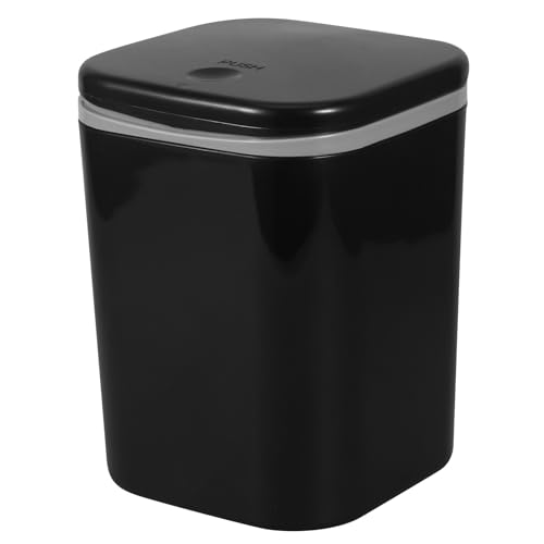 TOYANDONA Mini-Mülleimer aus Kunststoff für den Schreibtisch mit Deckel – 0,5 Gallonen kleiner, kompakter Mülleimer für den Tisch im Wohnheimschlafzimmer – Papierkorb mit Deckel für den TOYANDONA Mini-Mülleimer aus Kunststoff für den Schreibtisch mit Deckel – 0,5 Gallonen kleiner, kompakter Mülleimer für den Tisch im Wohnheimschlafzimmer – Papierkorb mit Deckel für den von TOYANDONA