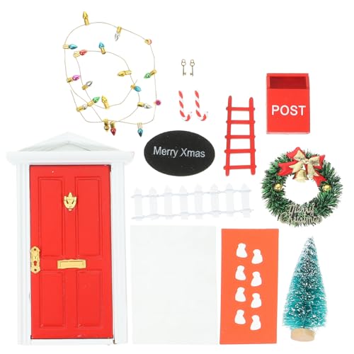 TOYANDONA Mini Türdekoration Teiliges Weihnachts Miniaturen Set Miniatur Dekoration für Puppenhaus Glatte Oberfläche Realistische Details als DIY Zubehör und Weihnachtsdeko TOYANDONA Mini Türdekoration Teiliges Weihnachts Miniaturen Set Miniatur Dekoration für Puppenhaus Glatte Oberfläche Realistische Details als DIY Zubehör und Weihnachtsdeko von TOYANDONA