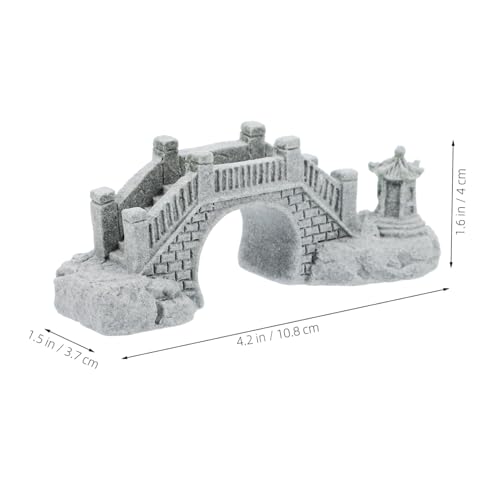TOYANDONA Miniatur-Brücke für Aquariumdekoration Vintage Chinesische Mikro-landschaftsbrücke Robuste Kunstbrücke für Tisch Aquarien-dekor Vielseitige Wohnraumgestaltung TOYANDONA Miniatur-Brücke für Aquariumdekoration Vintage Chinesische Mikro-landschaftsbrücke Robuste Kunstbrücke für Tisch Aquarien-dekor Vielseitige Wohnraumgestaltung von TOYANDONA
