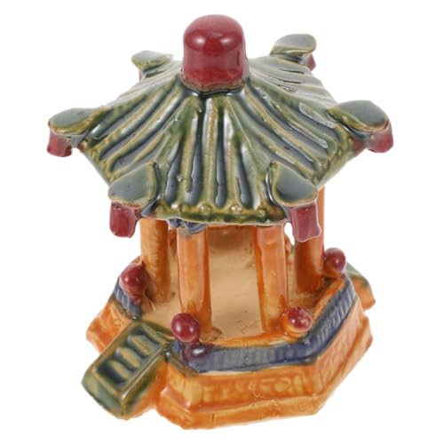 TOYANDONA Miniatur Fischversteck Pavillon Aquarium Deko Keramik Chinesisch Stil Kleiner Zen Garten Bonsai Zubehör für Harmonische Unterwasserlandschaft TOYANDONA Miniatur Fischversteck Pavillon Aquarium Deko Keramik Chinesisch Stil Kleiner Zen Garten Bonsai Zubehör für Harmonische Unterwasserlandschaft von TOYANDONA