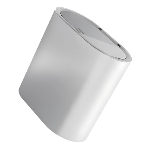 TOYANDONA Müllbehälter mit Pressdeckel Kompakter Abfalleimer für Küche und Bad Leicht Langlebig Platzsparend Modernes Nordic Design für Haushalt und Camping von TOYANDONA