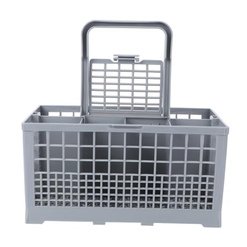 TOYANDONA Multifunktionaler Besteckkorb für Geschirrspüler Großer Spülmaschinenkorb mit Abnehmbarem Tablett Praktischer Löffelhalter und Geschirrabtropfer für Küchenorganisation von TOYANDONA