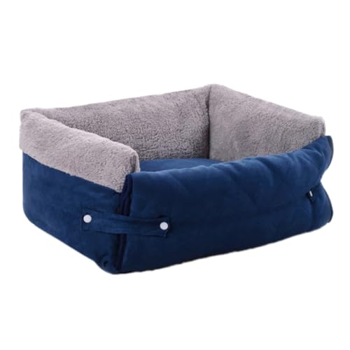 TOYANDONA Multifunktionales Clamshell Hundesofa für Mittelgroße Hunde und Katzen Waschbares Rutschfestes Schlafsofa Blau Gemütliche Hundehütte mit Atmungsaktivem Material TOYANDONA Multifunktionales Clamshell Hundesofa für Mittelgroße Hunde und Katzen Waschbares Rutschfestes Schlafsofa Blau Gemütliche Hundehütte mit Atmungsaktivem Material von TOYANDONA