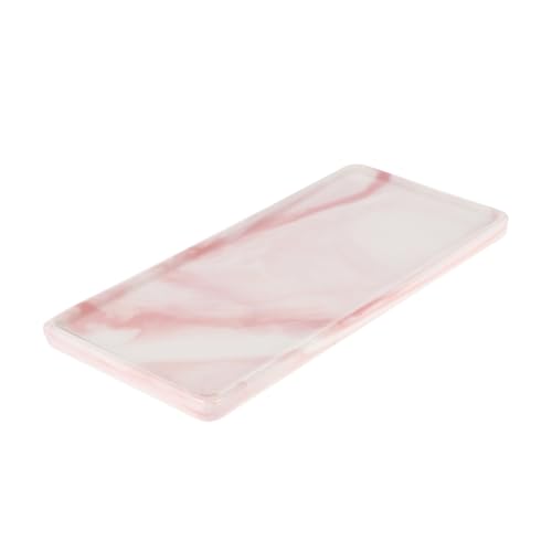 TOYANDONA Nordisches Porzellan Tablett mit Marmoroptik Rechteckiges Badezimmer Deko Tablett Langlebiges Keramik Schmuck Aufbewahrungs Tray für Waschtisch und Kosmetik TOYANDONA Nordisches Porzellan Tablett mit Marmoroptik Rechteckiges Badezimmer Deko Tablett Langlebiges Keramik Schmuck Aufbewahrungs Tray für Waschtisch und Kosmetik von TOYANDONA