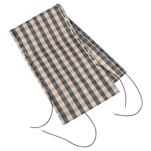 TOYANDONA Outdoor Liegestuhl Ersatzstoff Grün Kariert mit Verstärkten Gurten Strapazierfähiges Atmungsaktives Reparaturgewebe für Klapp Gartenstühle Patio Stuhl Zubehör von TOYANDONA