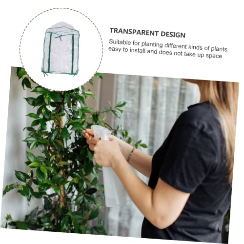 TOYANDONA PVC Pflanzenschutzhaube Gewächshaus Antifrost Schutzabdeckung Grün UV Beständig Langlebiger Garten PVC Schutz für Tomaten Paprika Erdbeeren für Innen und Außen von TOYANDONA