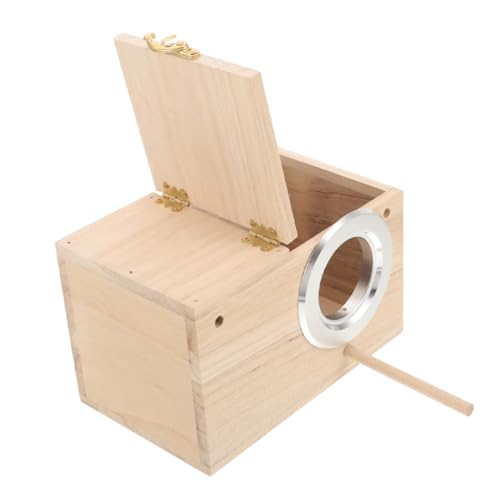TOYANDONA Papageien Zuchtbox aus Holz Nistbox für Wellensittiche Papageien und Nymphensittiche Vogelhaus für und Außenbereich Wetterbeständig und Pflegeleicht mit Großem Eingang TOYANDONA Papageien Zuchtbox aus Holz Nistbox für Wellensittiche Papageien und Nymphensittiche Vogelhaus für und Außenbereich Wetterbeständig und Pflegeleicht mit Großem Eingang von TOYANDONA