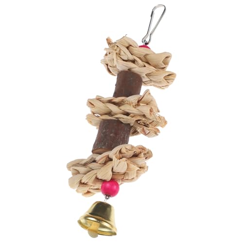 TOYANDONA Papageien kauspielzeug aus Naturholz und Maiskolbenschalen Hängendes Vogelspielzeug für Käfige Sicherer Spielplatz zum Klettern und Schaukeln Geeignet für Wellensittiche und TOYANDONA Papageien kauspielzeug aus Naturholz und Maiskolbenschalen Hängendes Vogelspielzeug für Käfige Sicherer Spielplatz zum Klettern und Schaukeln Geeignet für Wellensittiche und von TOYANDONA