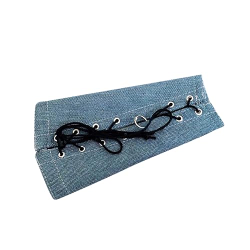 TOYANDONA Pet Bird Arm Guard Schal aus Dickem Kratzfestem Material mit Praktischem Öffnungsverschluss Verstellbaren Trägern für Papageien Armpolster Schutz für Zuhause und Outdoor Blau von TOYANDONA