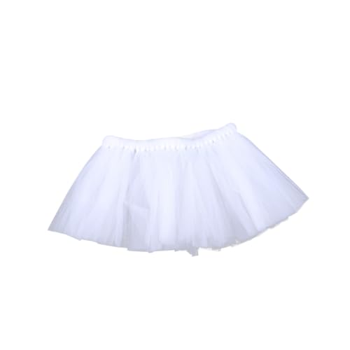 TOYANDONA Pet Tutu Rock Weiß Haustierkleid Mesh Tüllrock Atmungsaktiv Leicht Für Katzen Hunde Für Partys Und von TOYANDONA