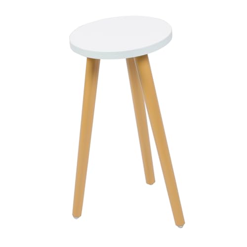 TOYANDONA Pflanzenständer Blumenhocker Runder Hocker Massivem für und Außendekoration Durchmesser Höhe Natürlicher Look für Blumentöpfe und Gartenpflanzen von TOYANDONA