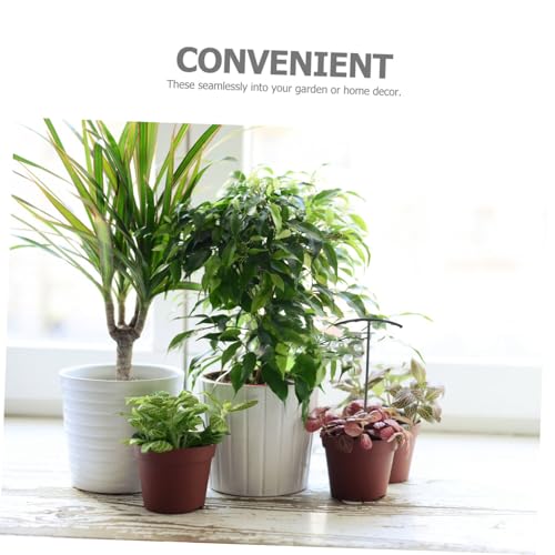 TOYANDONA Pflanzenstützen Teilig mit Kunststoff Stäben und Clips Vielseitige Garten Rankhilfe für Tomaten Pfingstrosen Kletterpflanzen Einfach zu Montieren Dunkelgrün und Dekorativ von TOYANDONA