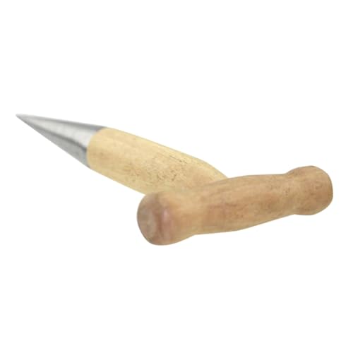 TOYANDONA Pflanzhilfe mit Ergonomischem Holzgriff Dibber für Blumenzwiebelpflanzung Robustes Gartenwerkzeug zum Aussäen und Bodenlockern Leicht und Langlebig für Hobbygärtner von TOYANDONA