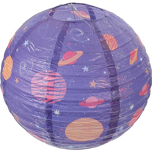 TOYANDONA Ornament Astronautenraketenlaterne Partydekorationen Aus n Weltraum-n Planet n Festivallaternen Selber Machen Kind Papierblumen Eisen Haushalt Laterne von TOYANDONA