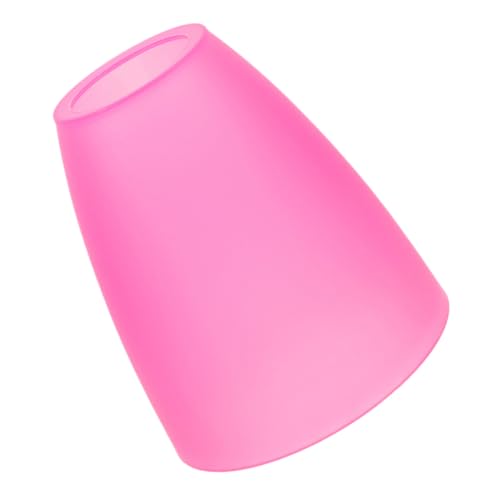 TOYANDONA Plastik Lampenschirm für Stehlampe Einfacher Runder Lampenschirm mit Einlass Langlebiger Kunststoff Stilvolles Design für Schlafzimmer und Wohnräume in Rosa von TOYANDONA