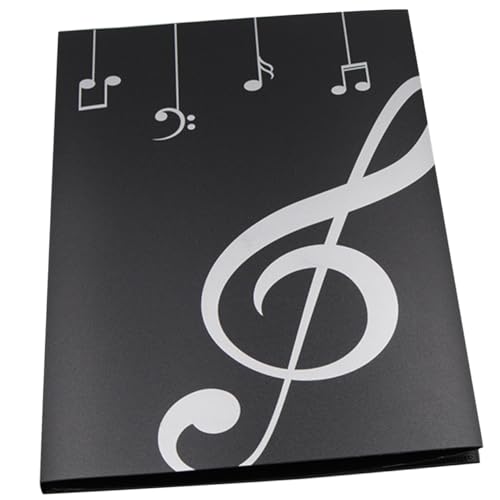 TOYANDONA A4 Musik Ordner Notenmappe Dokumentenordner für Musiker Plastische Notenhülle Leicht und Kompakt für Schule und Büro von TOYANDONA