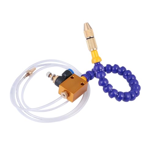 TOYANDONA Professionelle Kühlmittelsprühdüse mit Einstellbarem Luftvolumen und Durchfluss für Cnc drehmaschine und Gravur Vielseitiges Kühl Schmier Sprüh system zur Werkzeug Zeitersparnis von TOYANDONA