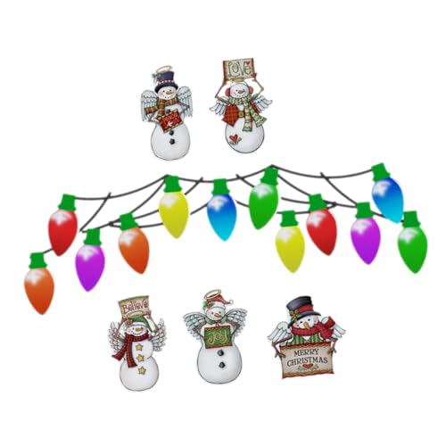 TOYANDONA Reflektierende Weihnachts Auto Magnete DIY Magnetische Dekorationen Leichtem Pet Material Kreative Bruchsichere Aufkleber für Auto und Kühlschrank Einfache Installation Auffälliges von TOYANDONA