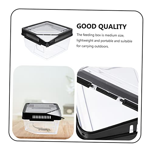 TOYANDONA Reptilien Fütterungsbox aus Langlebigem Material mit Belüftung Kompakt und Praktisch für Schlangen Eidechsen und Spinnen Wetterbeständig und Hitzebeständig für Terrarien und von TOYANDONA