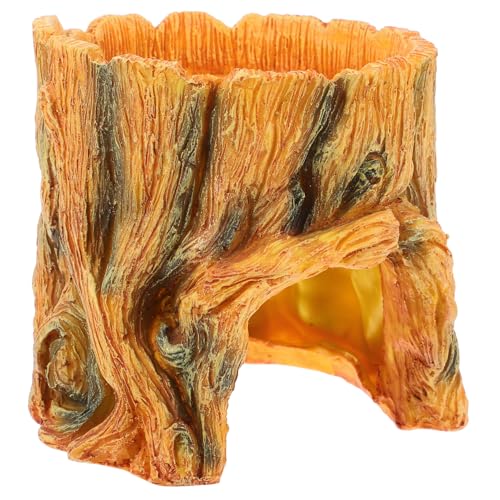 TOYANDONA Reptilien Versteck Baumstumpf Dekoration Resin Aquarium Terrarium Hideout für Gecko Feuchtigkeitsversteck Sicherer Rückzugsort Installieren Naturnahe Dekoration TOYANDONA Reptilien Versteck Baumstumpf Dekoration Resin Aquarium Terrarium Hideout für Gecko Feuchtigkeitsversteck Sicherer Rückzugsort Installieren Naturnahe Dekoration von TOYANDONA