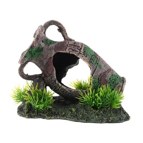 TOYANDONA Resin Aquarium Dekoration Fischversteck Zerbrochene Vase Aquarien Deko Shrimp Höhle Sicherer Unterschlupf für Garnelen und Fische Natürliche Habitat Simulation Langlebig für TOYANDONA Resin Aquarium Dekoration Fischversteck Zerbrochene Vase Aquarien Deko Shrimp Höhle Sicherer Unterschlupf für Garnelen und Fische Natürliche Habitat Simulation Langlebig für von TOYANDONA